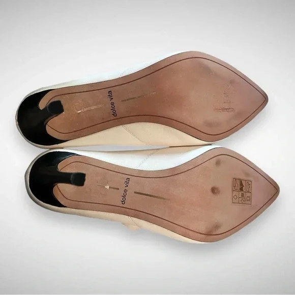 DOLCE VITA Women's White Cinda High-Heeled Leather Mules Size 6 | EUC - Picture 10 of 10